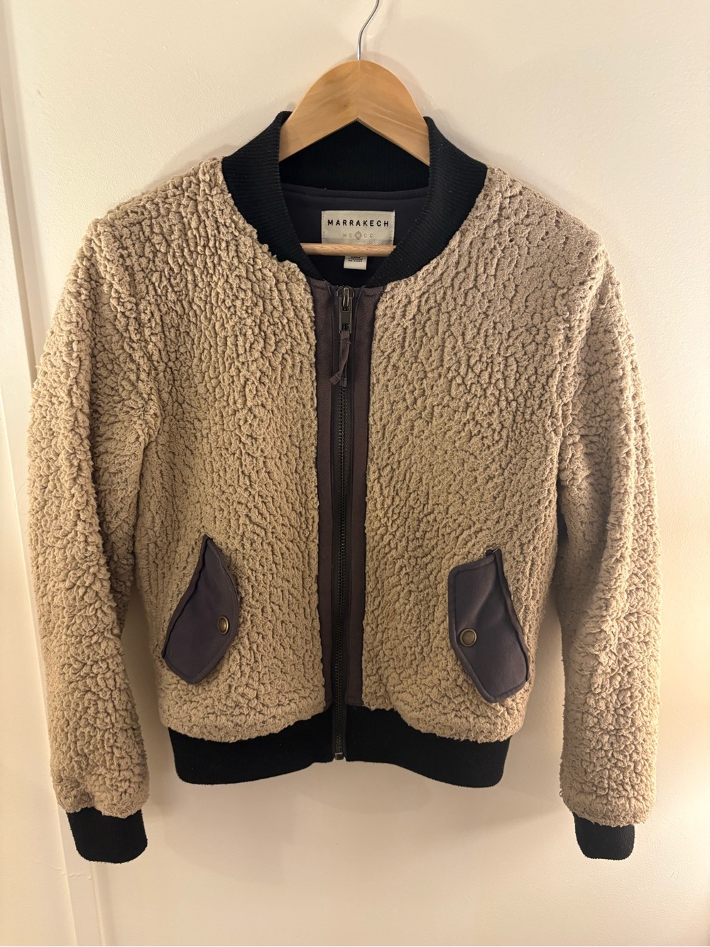 Anthropologie Marrakech Sherpa Bomber Jacket